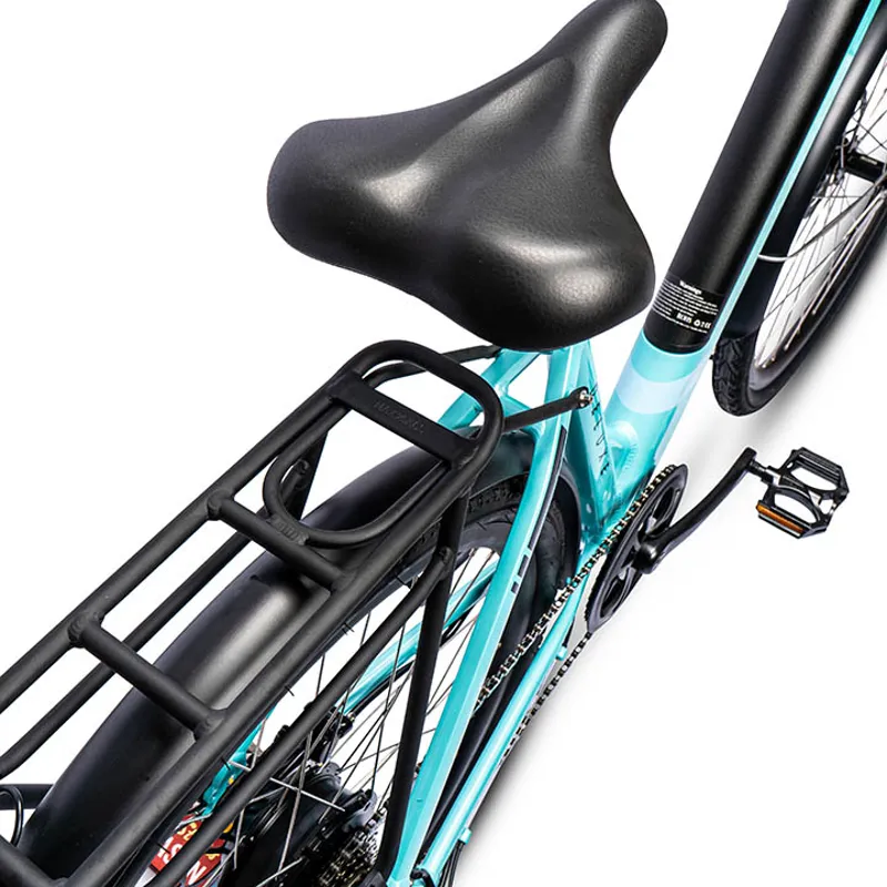 Ampere Deluxe Step Through 700c Wheel Electric Bike Blue-4